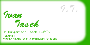 ivan tasch business card